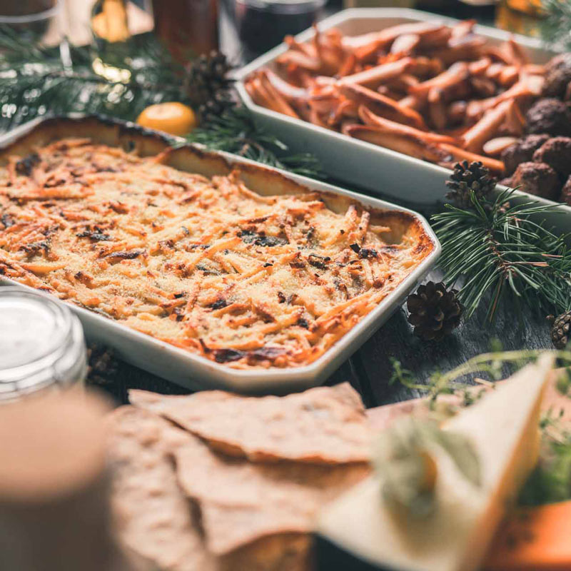 julbord och jultallrik